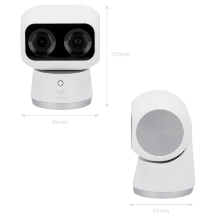 EUFY-INDOORCAM-S350 - Telecamera PTZ Eufy by Anker - 4K (3840 x 2160) - Rilevamento di Persone e animali domestici - Audio bidir