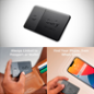 EUFY-SMARTTRACKER-CARD - Eufy by Anker Smart Track Card - Bluetooth - Compatibile con iOS Apple Find My - Pulsante di collegamen