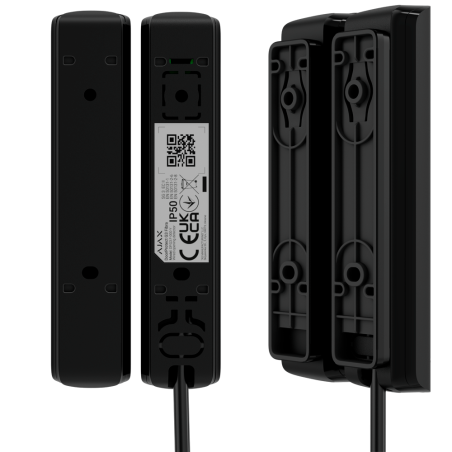 FIBRA-DOORPROTECT-G3-B - Contatto magnetico cablato - Grado 3 - Sensore di vibrazione e inclinazione - Protocollo Fibra - Antima