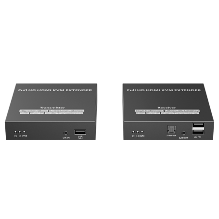 HDMI-EXT-1080p60-KVM150 - Extender KVM del segnale HDMI - Distanza 150 m - Risoluzione FHD - Consente connessioni 1:M - HDMI Loo