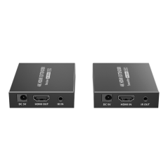 HDMI-EXT-4K30 - Estensore di segnale HDMI - Distanza 40 m - Risoluzione 4K - Consente connessioni 1:1 - POC - Alimentazione tram