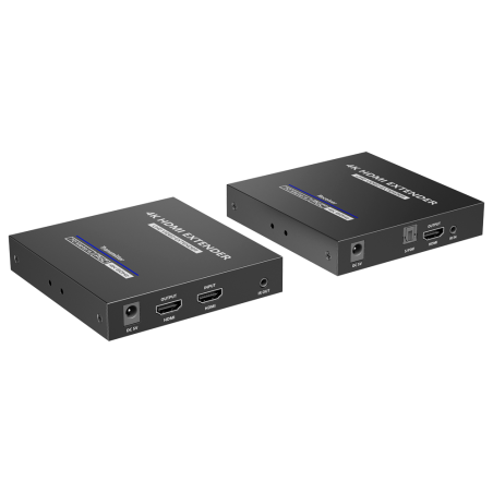 HDMI-EXT-4K60 - Estensore di segnale HDMI - Distanza 70 m - Risoluzione 4K - Consente connessioni 1:1 - HDMI Loop out - POC - Al