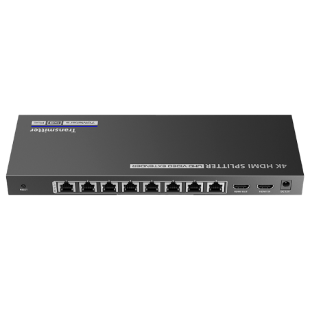 HDMI-SPL-1x8-4K30-CAT6 - Extender Splitter del segnale HDMI - Distanza 40 m - Risoluzione 4K - Consente connessioni 1:8 - HDMI L