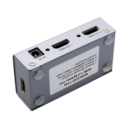HDMI-SPLITTER-2-4K - Moltiplicatore di segnale HDMI - 1 ingresso HDMI - 2 uscite HDMI - Fino a 4K*2 - Lunghezza massima in uscit