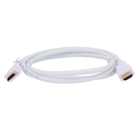 HDMI1-1W - Cavo HDMI - Connettori HDMI tipo A maschio - Alta velocità - 1 m - Colore bianco - Connettori anticorrosione