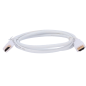 HDMI1-1W - Cavo HDMI - Connettori HDMI tipo A maschio - Alta velocità - 1 m - Colore bianco - Connettori anticorrosione