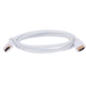 HDMI1-1W - Cavo HDMI - Connettori HDMI tipo A maschio - Alta velocità - 1 m - Colore bianco - Connettori anticorrosione