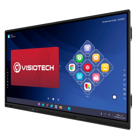 IB-TE-MP-55E1-V3 - Schermo interattivo IBOARD 55'' 4K - Risoluzione 3840x2160 - Ingressi HDMI, VGA, DP, Type-C, LAN, USB, OPS - 