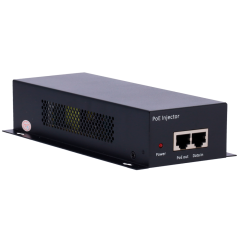 INJ-POE-10G-60W - Iniettore PoE Dual - Ingresso RJ45 10/100/1000/10000 Mbps - Potenza totale 60 W - Distanza massima 100 m - PoE