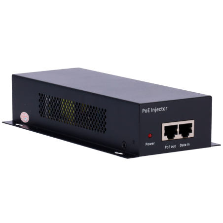 INJ-POE-10G-60W - Iniettore PoE Dual - Ingresso RJ45 10/100/1000/10000 Mbps - Potenza totale 60 W - Distanza massima 100 m - PoE