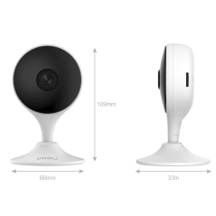 IPC-C22EP-A-IMOU - Telecamera fissa Cue 2 2MP - WiFi 2.4 GHz - 2.8 mm / IR 10m - Audio bidirezionale / Sirena - Rilevamento di s