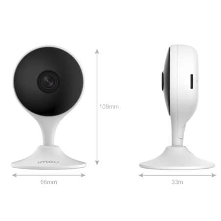 IPC-C22EP-A-IMOU - Telecamera fissa Cue 2 2MP - WiFi 2.4 GHz - 2.8 mm / IR 10m - Audio bidirezionale / Sirena - Rilevamento di s