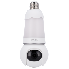 IPC-S6DP-3M0WEB-E27-IMOU - Telecamera a lampadina motorizzata Bulb Cam 3MP - WiFi 2.4 GHz / Luce LED bianca E27 - 2.8 mm / Autot