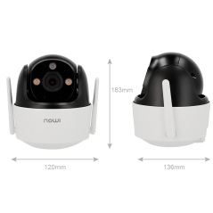 IPC-S7CP-5M0WE-IMOU - Telecamera motorizzata Cruiser 2C 5MP - WiFi 6 - 3.6 mm / Autotracking / IR + Full Color - Audio bidirezio