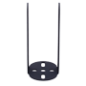 IR-BRACKET-B - Staffa - Specifico per faretti - Realizzato in ferro con vernice antiruggine - Compatibile con IR60-120 - Colore
