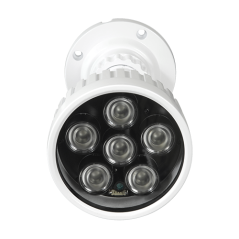 IR100 - Faretto a infrarossi con portata di 100m - Iluminazione LEDs - 850nm, 60° di apertura - 6 leds Ø10 - Esso comprende una 