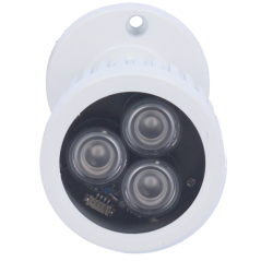 IR40 - Faretto a infrarossi con portata di 50m - Iluminazione LEDs - 60° di apertura - 3 leds Ø10 - Esso comprende una cellula d
