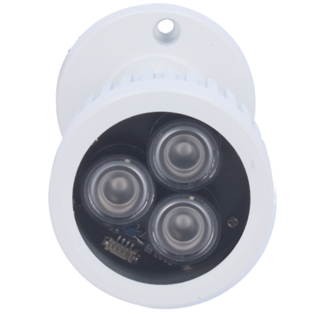 IR40 - Faretto a infrarossi con portata di 50m - Iluminazione LEDs - 60° di apertura - 3 leds Ø10 - Esso comprende una cellula d