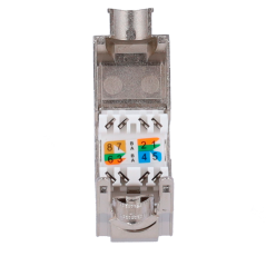 KS6-FTP-TL180 - Connettore per cavi FTP - Connettore uscita RJ45 - Compatibile con FTP categoria 6 - Facile installazione senza
