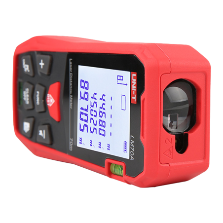 LM70A - Misuratore di distanza laser - Portata fino a 70 m con precisione millimetrica - Misurazione di lunghezza, area, volume 