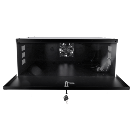 LOCKBOX-4U - Custodia in metallo chiusa per DVR - Specifico per TVCC - Per i registratori fino a 4U rack - Serratura a leva - Ve