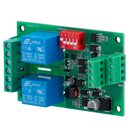 MIO-4D2R - Modulo di espansione Modbus - Compatibile con PYRUS - 4 ingressi digitali - 2 uscite relè di potenza - Montaggio dire