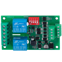 MIO-4D2R - Modulo di espansione Modbus - Compatibile con PYRUS - 4 ingressi digitali - 2 uscite relè di potenza - Montaggio dire