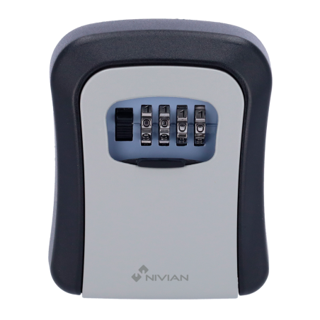 NV-KEYS-SAFEBOX - Cassetta di sicurezza per chiavi - Apertura con codice da 4 cifre - Installazione a parete - Misure: 115 (I) x