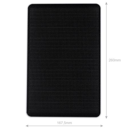 NV-SOLAR5V-9W - Nivian - Pannello solare da 9W - Per telecamere IP a batteria - Monocristallino ad alta efficienza - Uscita USB-