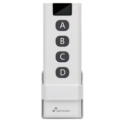 NVS-BATBUTTON-4P-R - Interruttore wireless a batteria da 2 tasti - RF433 / Funzionamento a batteria - Nessun cavo / Lunga autono