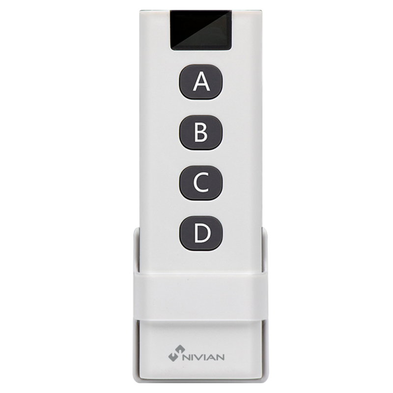 NVS-BATBUTTON-4P-R - Interruttore wireless a batteria da 2 tasti - RF433 / Funzionamento a batteria - Nessun cavo / Lunga autono NVS-BATBUTTON-4P-R - Interruttore wireless a batteria da 2 tasti - RF433 / Funzionamento a batteria - Nessun cavo / Lunga autono