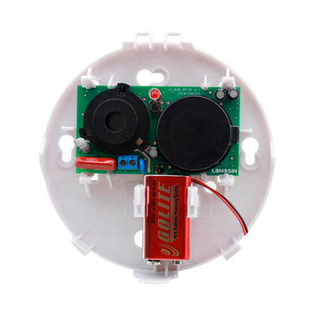 NVS-D5C - Nivian Smart - Rilevatore di fumo - Sirena integrata e LED - Funzionamento con centrale o stand alone - Wireless 433MH