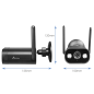 NVS-IPC-02B-L - Telecamera Nivian Smart 2K - Wifi 2.4 GHz - Adatta per esterni | IR fino a 10 m - Luce bianca / Rilevamento di p NVS-IPC-02B-L - Telecamera Nivian Smart 2K - Wifi 2.4 GHz - Adatta per esterni | IR fino a 10 m - Luce bianca / Rilevamento di p