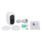 NVS-IPC-04-BAT - Telecamera Nivian Smart 3MP 2K - Wifi 2.4 GHz - Adatta per esterni | IR fino a 8 m - Batteria 5200mAh / PIR / R