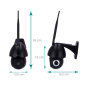 NVS-IPC-0S2B - Telecamera Nivian Smart 2.5K - Wifi 2.4 GHz - Adatta per esterni | IR fino a 10 m - Controllo PT motorizzato / Au NVS-IPC-0S2B - Telecamera Nivian Smart 2.5K - Wifi 2.4 GHz - Adatta per esterni | IR fino a 10 m - Controllo PT motorizzato / Au