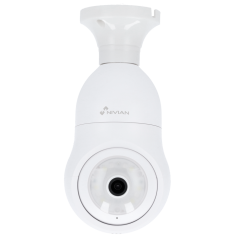 NVS-IPC-BULB1 - Telecamera Nivian Smart 2K - Wifi 2.4 GHz / Attacco E27 - Controllo PT Autotracking | IR 10 m - Luce LED bianca 