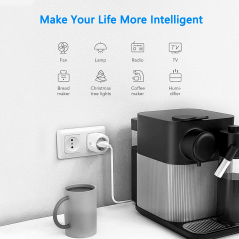 NVS-SOCKETF-W2 - Presa intelligente - WiFi 2.4 GHz - Carico massimo 16A - Statistiche di consumo - Timer e calendario - Compatib