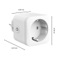 NVS-SOCKETF-W2 - Presa intelligente - WiFi 2.4 GHz - Carico massimo 16A - Statistiche di consumo - Timer e calendario - Compatib NVS-SOCKETF-W2 - Presa intelligente - WiFi 2.4 GHz - Carico massimo 16A - Statistiche di consumo - Timer e calendario - Compatib