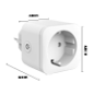 NVS-SOCKETF-W2 - Presa intelligente - WiFi 2.4 GHz - Carico massimo 16A - Statistiche di consumo - Timer e calendario - Compatib NVS-SOCKETF-W2 - Presa intelligente - WiFi 2.4 GHz - Carico massimo 16A - Statistiche di consumo - Timer e calendario - Compatib