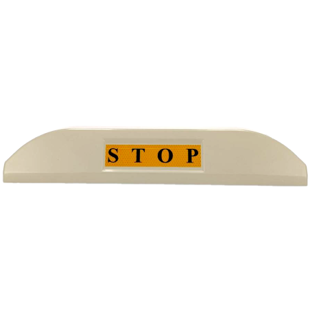 PB-PARK-STOPPER - Cordolo fermaruota per parcheggi - Strisce riflettenti - Misure: 550 (H) x 95 (I) x 120 (P) mm - Installazione