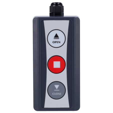 PB-WIREDCONTROL - Pulsante cablato per barriere di parking - Pulsanti per alzare, abbassare e bloccare - Cavo non incluso - Misu