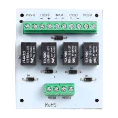 PCB-501 - Modulo relè - Creazione di 2 porte interbloccate - Doppia uscita - Piccole dimensioni - Adatto per qualsiasi tipo di p
