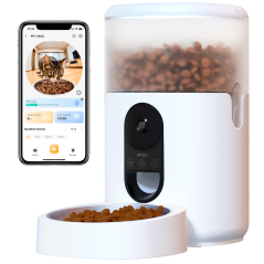 PET-PF1-4LSP-IMOU - Imou - Distributore di cibo smart per animali domestici - Vista panoramica 360º / 4MP 2.5K - Capacità di 4L 