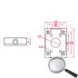 PFA120 - Scatola di giunzione - Per dome motorizzate - Adatto per uso esterno - Installazione a parete - Colore bianco | 160 (H) PFA120 - Scatola di giunzione - Per dome motorizzate - Adatto per uso esterno - Installazione a parete - Colore bianco | 160 (H)