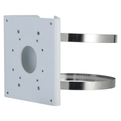 PFA156 - Supporto per palo - Adatto per Domos motorizzati - Lega di alluminio - 140 mm (I) x 130,4 mm (La) x 45 mm (Lu) - Passac