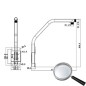 PFB303S - Supporto a cigno per Dome motorizzate - Adatto per uso esterno - Installazione cornice - Colore bianco - Passacavo - 8 PFB303S - Supporto a cigno per Dome motorizzate - Adatto per uso esterno - Installazione cornice - Colore bianco - Passacavo - 8