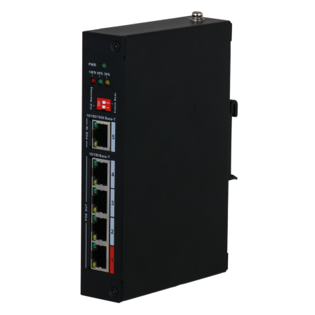 PFT1500 - Dahua - Estensore PoE - Permette di ampliare la distanza di alimentazione POE - Velocità 4x 10/100Mbps + 1x 10/100/100
