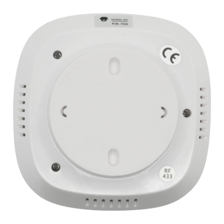 PIR-700 - Rilevatore PIR per soffitto - Wireless - Antenna interna - Indicatore LED batteria scarica - Rilevamento 360º, senza a