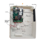 PYRUS-TLE - Trasmettitore di allarme certificato EN54-21 - ETHERNET, GPRS/NBIOT/LTE-CAT-M1 + LORA - Comunicazione con CRA/CRI - 