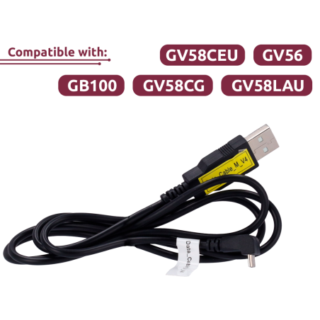 QL-DATA-CABLE-M-V4 - Cavo dati da USB a micro USB - Compatibile con GV56/GV58CEU/GV58LAU/GV58CG/GB100